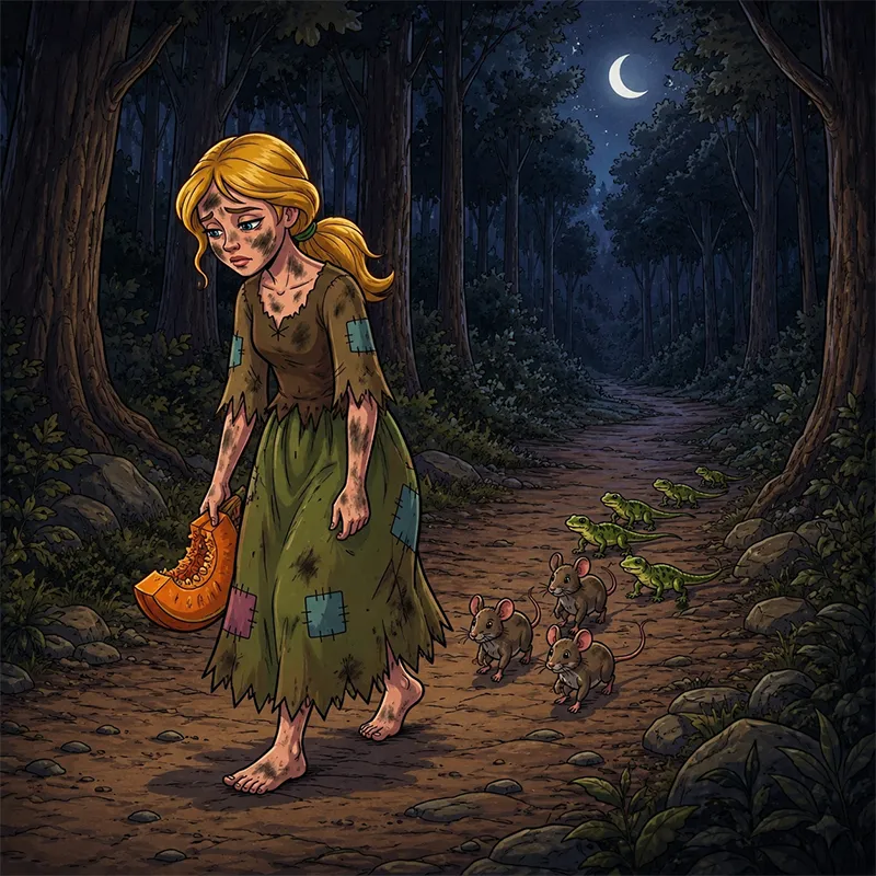 سیندرلا پیاده به خانه برمی‌گردد
