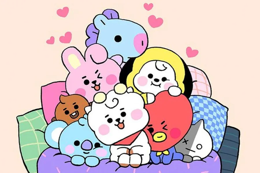 معرفی شخصیت های بی تی اس (BT21) و اسم عروسکها