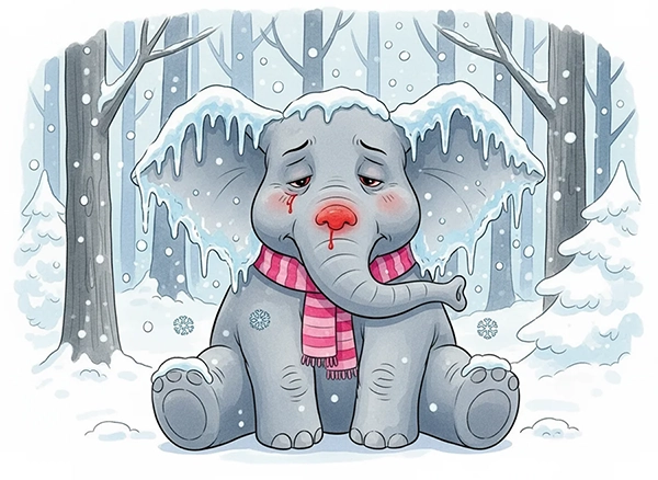 گوش های الفی یخ زدن