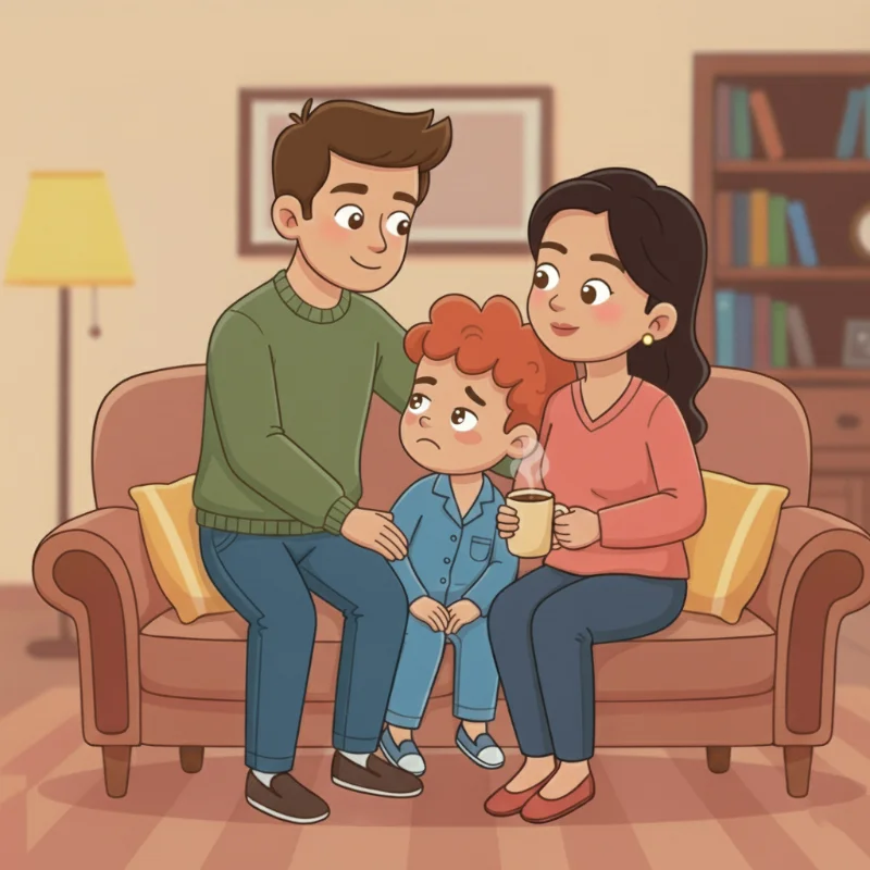پدر آرش دارد باهاش حرف میزند