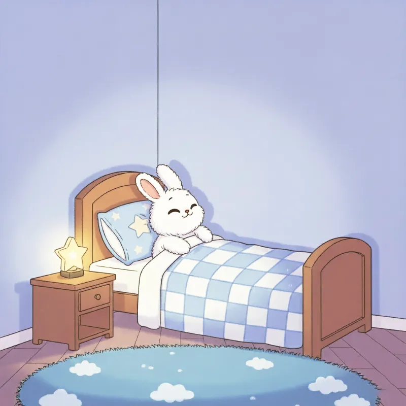 خرگوش آماده شب بخیر گفتن می‌شود