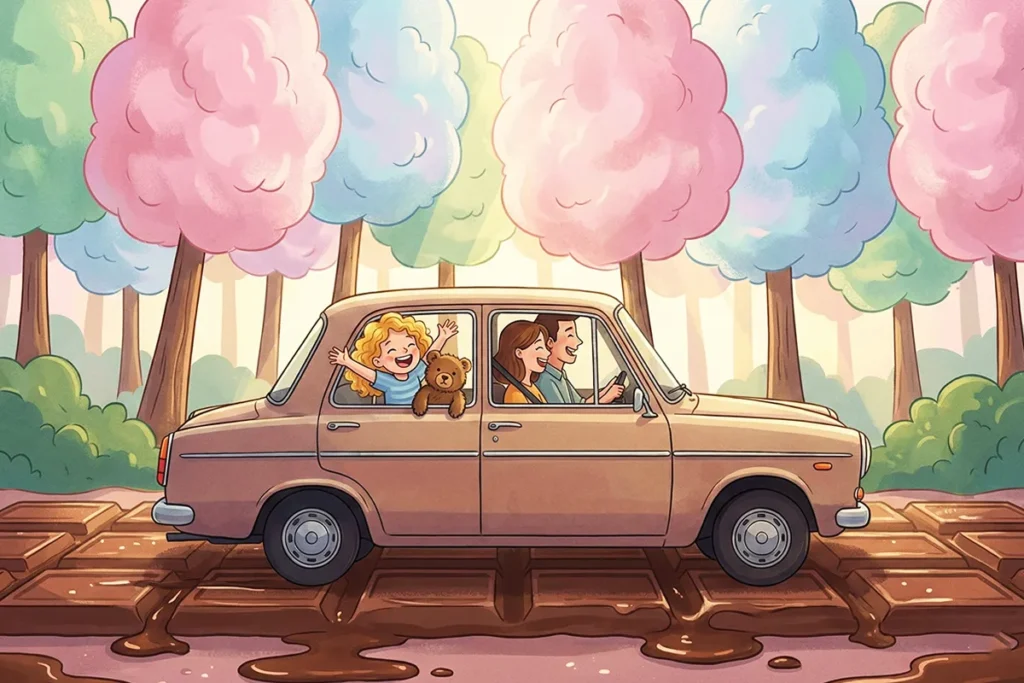 قصه کودکانه جاده‌ی شکلاتی