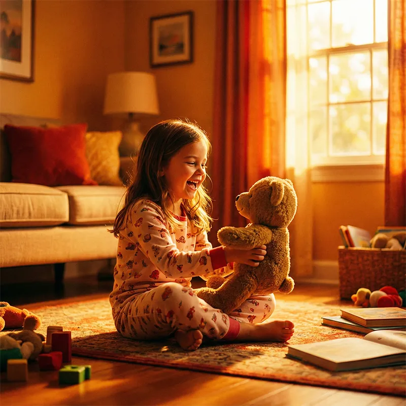 فعال شدن شیار گیجگاهی فوقانی خلفی در کودک هنگام بازی با عروسک