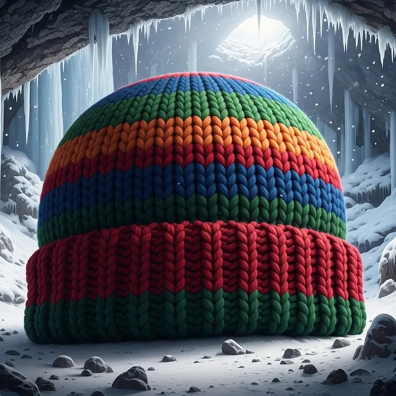 کلاه بافتنی آماده شد