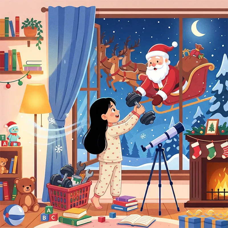 مایا وزنه‌ها رو به بابانوئل میده