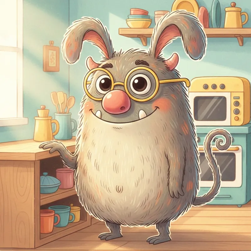 هیولای کوچولو کرم رنگ