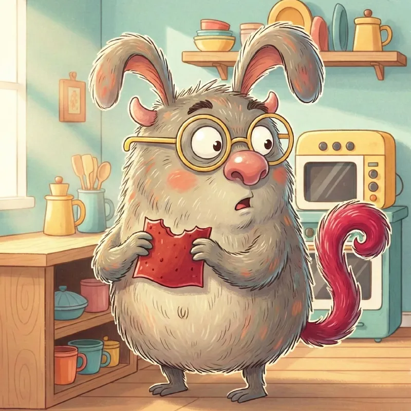 دم هیولا قرمز شده