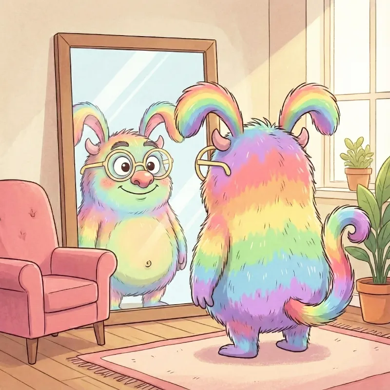 هیولا مثل رنگین کمان شد