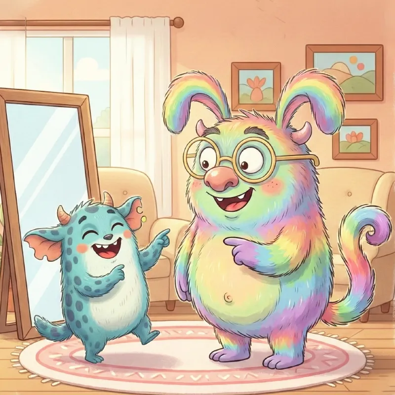 هیولا و دوستش خوشحالند