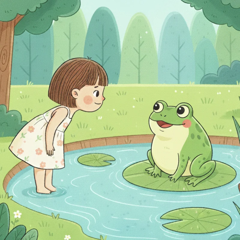 سار با قورباغه صحبت میکنه