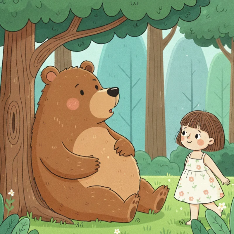 سارا با خرس صحبت میکنه