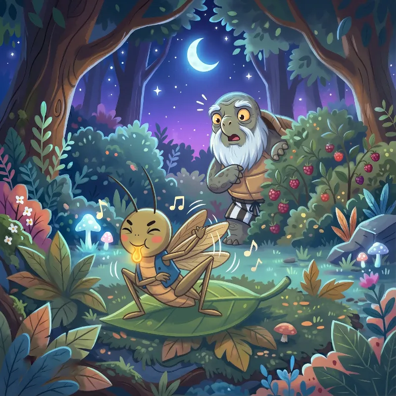 یودا میفهمه جیرجیرک با بالش صدا تولید میکنه