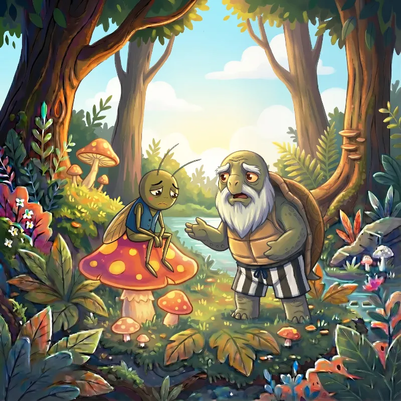 یودا جیرجیرک رو پیدا میکنه و بهش میگه برگرد