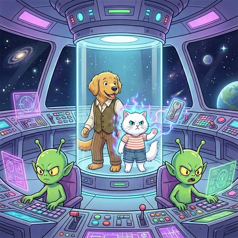 گربه با ذهنش کلید رو بلند کرده