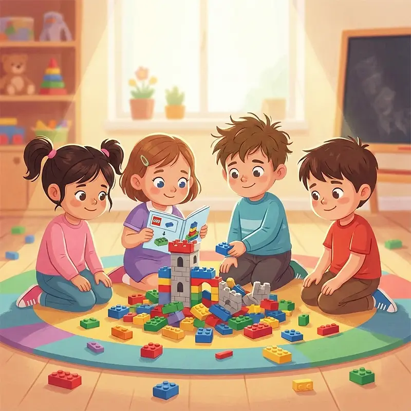 استفاده از دفترچه راهنمای لگو