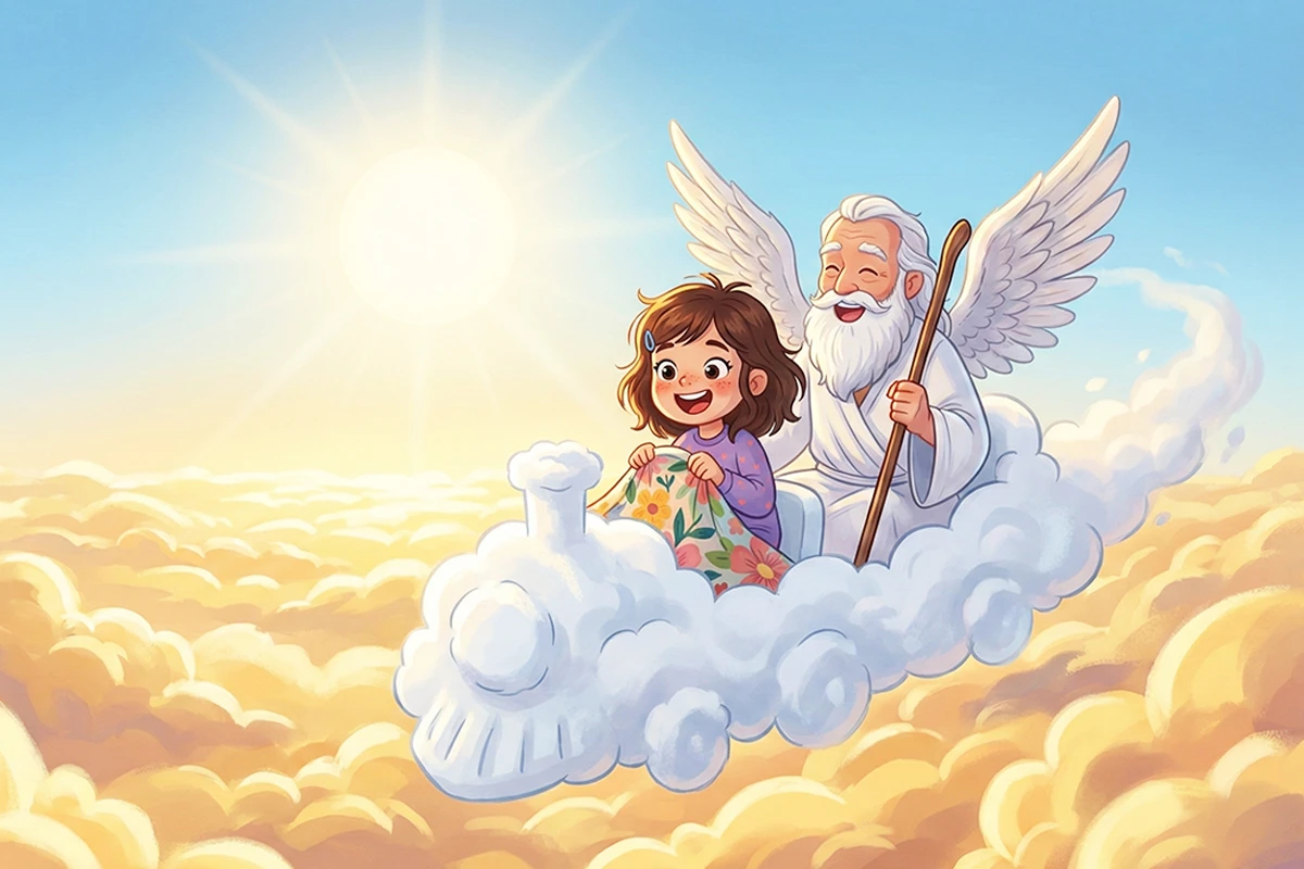 داستان کودکانه هانا و قطار جادویی فرشته‌ها