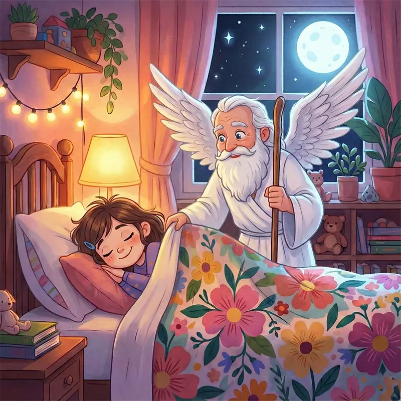 هانا راحت خوابیده