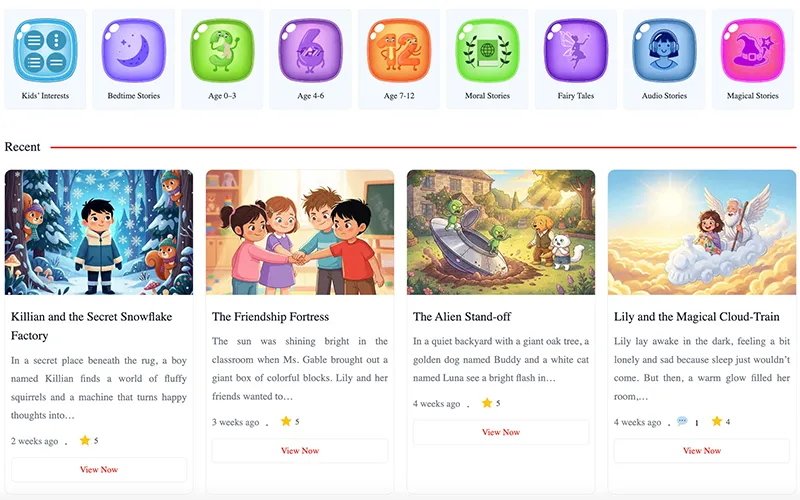 وبسایت Moonzia (مونزیا): بهترین سایت داستان کودکانه انگلیسی