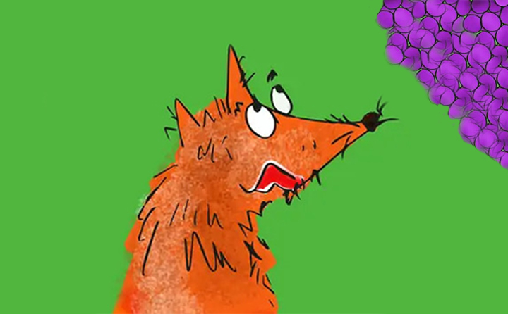 قصه کودکانه روباه و انگورهای خوشمزه