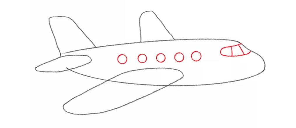 airplane-drawing-7