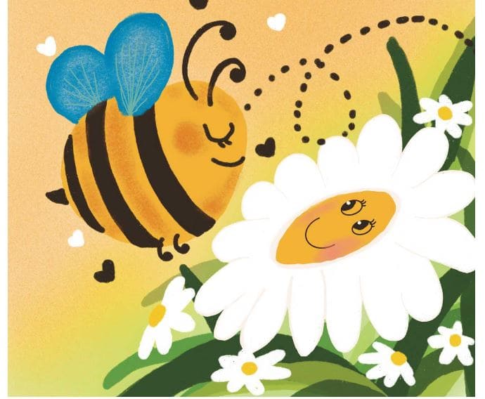 داستان کودکانه کوتاه تصویری زنبور و گل رز