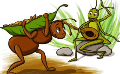 داستان کودکانه مورچه و ملخ