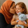 عروسک موش خندان آبی – 22 سانتی‌متر