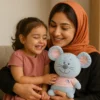 عروسک موش خندان آبی – 22 سانتی‌متر
