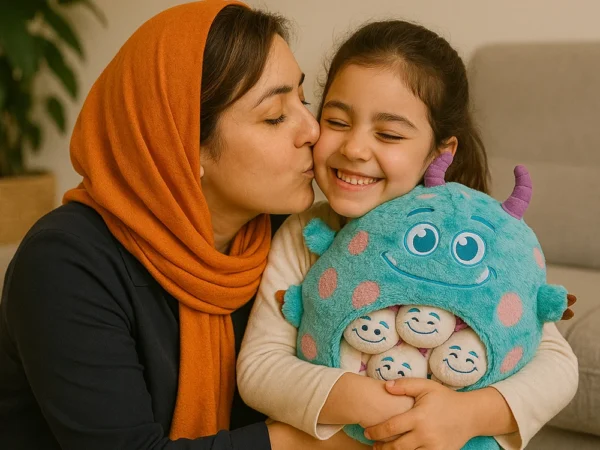 عروسک سالیوان بچه دار - 50 سانتی‌متر